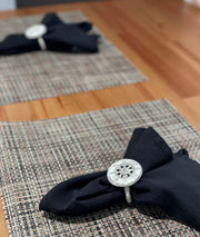White - Image 5 - Set of 6 Elegant White Cast Iron Nautical Compass Rose Napkin Rings - Decorative Coastal Accents for Formal