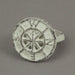 White - Image 2 - Set of 6 Elegant White Cast Iron Nautical Compass Rose Napkin Rings - Decorative Coastal Accents for Formal