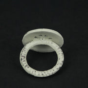 Nautical - Image 3 - Set of 6 Coastal Blue, Grey, and White Cast Iron Compass Rose Napkin Rings for Decorative Formal Dining