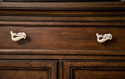 Enchanting Set of 6 White Finish Cast Iron Mermaid Drawer Pulls - Nautical Coastal Decor for Cabinets and Dressers - 2.75