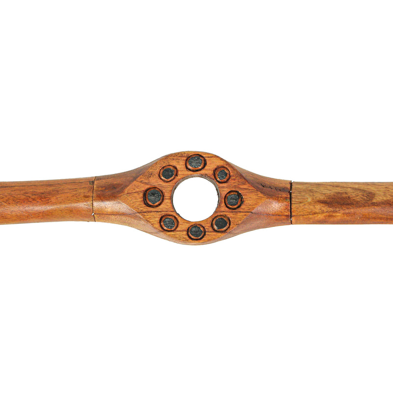 48 Inch - Image 3 - Timeless Elegance - Hand-Carved Wooden Decorative Airplane Propeller - Vintage Aviation Decor Hanging