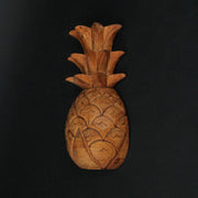 Set of 2 Pineapple Wall Sculptures, 10 Inch Hand Carved Wood Image 4