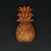 Hand Carved Wooden Pineapple Hanging Wall Décor Art Sculpture 9.75 Inches High Image 5