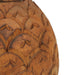 Exquisite Hand-Carved Wooden Pineapple Table Top or Shelf Statue: Rustic Brown Tabletop Decor Accent, 9.75 Inches High,