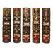 Multicolor - 5 - 24 Inch - Image 1 - Set of 5 Hand-Carved Wood Double Tiki Mask Totem Wall Hangings - Exquisite Tribal Decor
