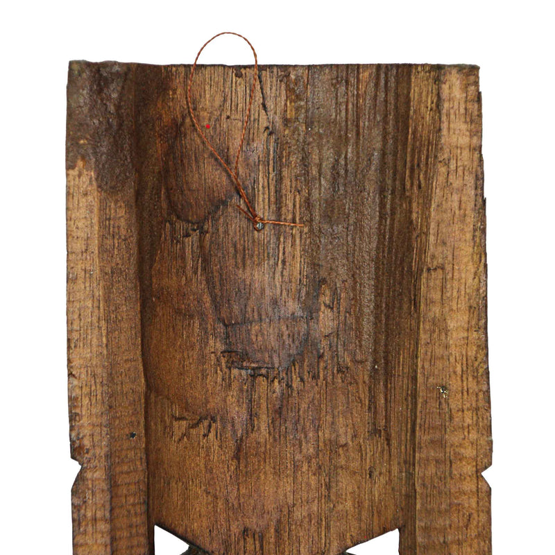 Set of 5 Tiki Mask Wall Sculptures, Bird Flower Headdress, 24 Inch Image 9