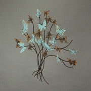 Rustic 20-Inch Metal Butterfly Tree Wall Sculpture, Perfect for Living Rooms, Bedrooms, and Bathrooms – Bohemian Home Decor