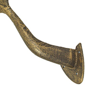 Bronze Finish Cast Iron Whale Tail Decorative Garden Hose Holder Wall Mounted Hook - Easy Install - Home Storage - Outdoor