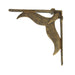 Bronze - Image 3 - Set of 2 Bronze Finish Cast Iron Whale Tail Wall Shelf Brackets/Planter Holders - Stylish 7.75-Inch