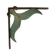 Bronze - Image 6 - Set of 2 Bronze And Verdigris Finish Cast Iron Whale Tail Wall Shelf Brackets/Planter Holders - Stylish