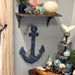 Blue - Image 7 - Large 24"x16" Ship Anchor & Rope Wall Hanging - Hand-Painted Blue Finish for Nautical Elegance - Easy