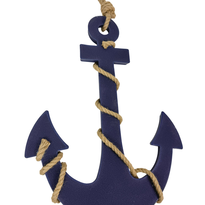 Purple - Image 3 - Ship Anchor Wall Sculpture, 24 Inch Purple Nautical Wall Hanging
