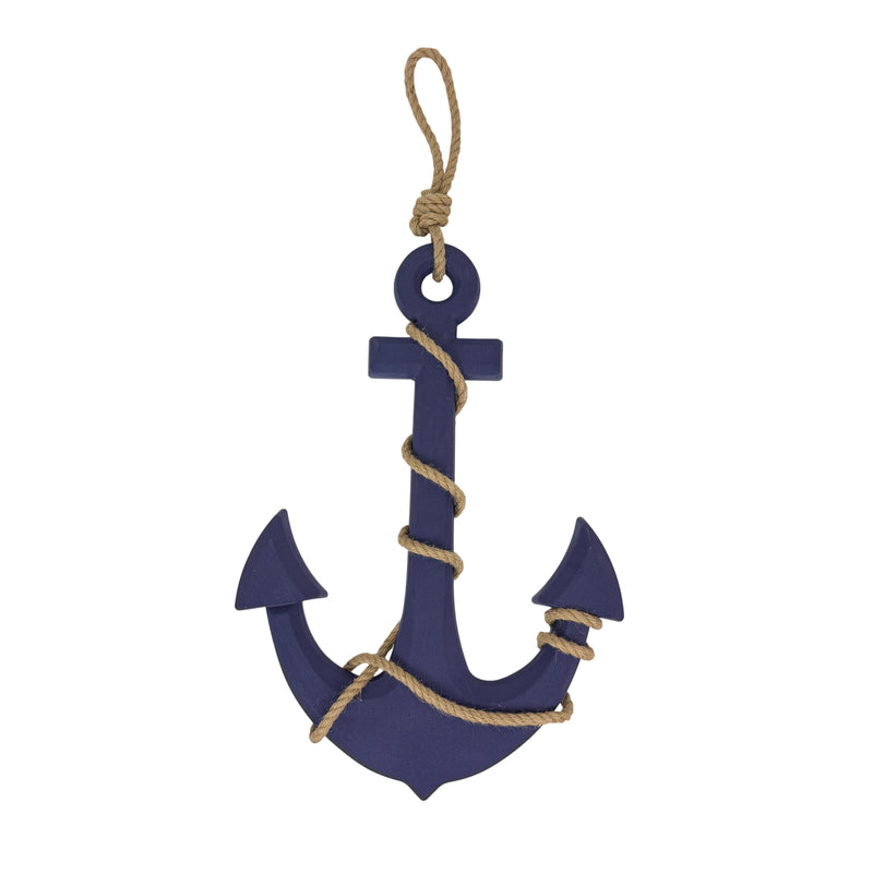 Purple - Image 1 - Ship Anchor Wall Sculpture, 24 Inch Purple Nautical Wall Hanging