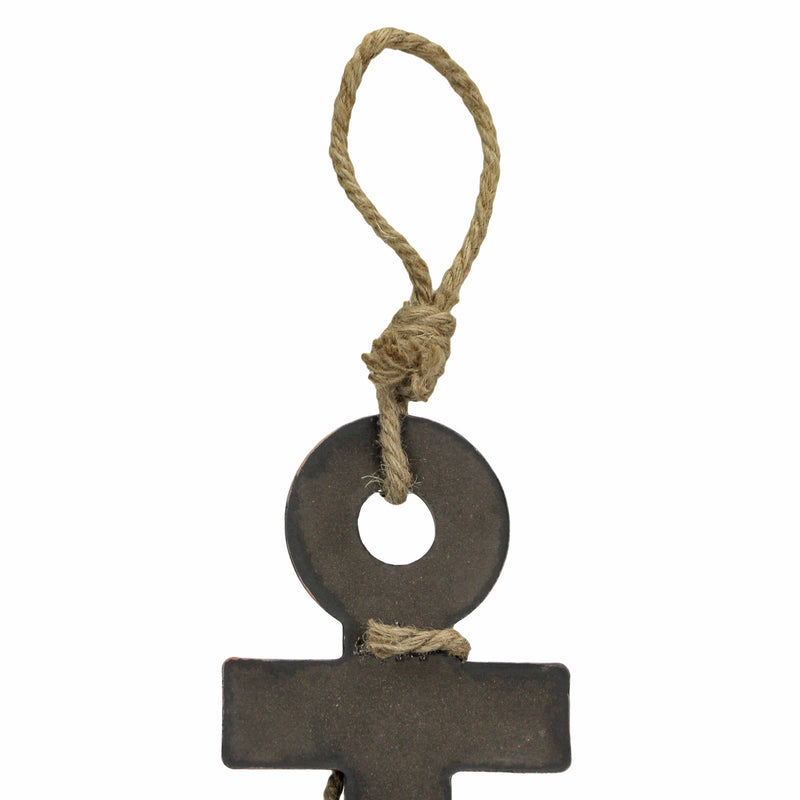 Brown - Image 9 - Large 24"x16" Ship Anchor & Rope Wall Hanging - Hand-Stained Brown Finish for Nautical Elegance - Easy