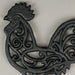 Black - Image 7 - Set of 3 Black Cast Iron Farm Animal Kitchen Décor Trivets Rooster Pig and Cow Decorative Wall Hanging Art