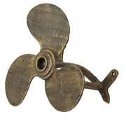 Cast Iron Boat Propeller Wall-Mounted Decorative Garden Hose Hanger - Bronze Finish Nautical Outdoor Hose Holder for Garden -