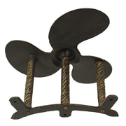 Cast Iron Boat Propeller Wall-Mounted Decorative Garden Hose Hanger - Bronze Finish Nautical Outdoor Hose Holder for Garden -
