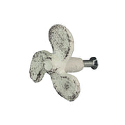 White - Image 1 - Set of 6 Antique White Cast Iron Boat Propeller Cabinet Knobs - Nautical Drawer Pulls for Rustic Coastal