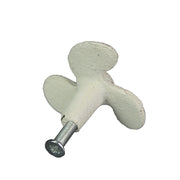 White - Image 3 - Set of 6 Antique White Cast Iron Boat Propeller Cabinet Knobs - Nautical Drawer Pulls for Rustic Coastal