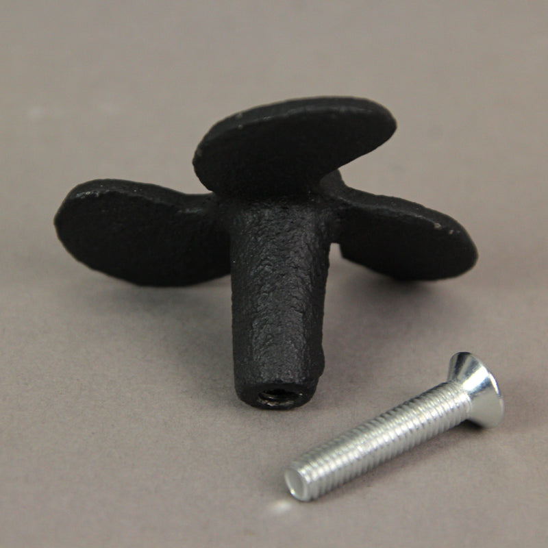 Black - Image 6 - Set of 6 Rustic Black Cast Iron Boat Propeller Drawer Pulls - Nautical Decor with Weathered Charm - 1.75