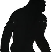 24-Inch Black Metal Cutout Bigfoot Silhouette Wall Hanging - Easy To Hang - Intriguing Yeti Sasquatch Decorative Art for a
