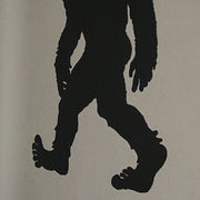 24-Inch Black Metal Cutout Bigfoot Silhouette Wall Hanging - Easy To Hang - Intriguing Yeti Sasquatch Decorative Art for a