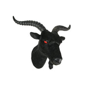 11.5-Inch High Black Finish Baphomet Goat Head Bust Resin Wall Sculpture: A Gothic Decor and Occult Art Piece That Adds