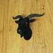 11.5-Inch High Black Finish Baphomet Goat Head Bust Resin Wall Sculpture: A Gothic Decor and Occult Art Piece That Adds
