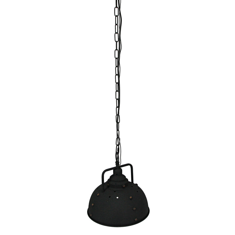Black - Image 3 - Industrial Pendant Light, 11 Inch Distressed Flat Black Wire Shade