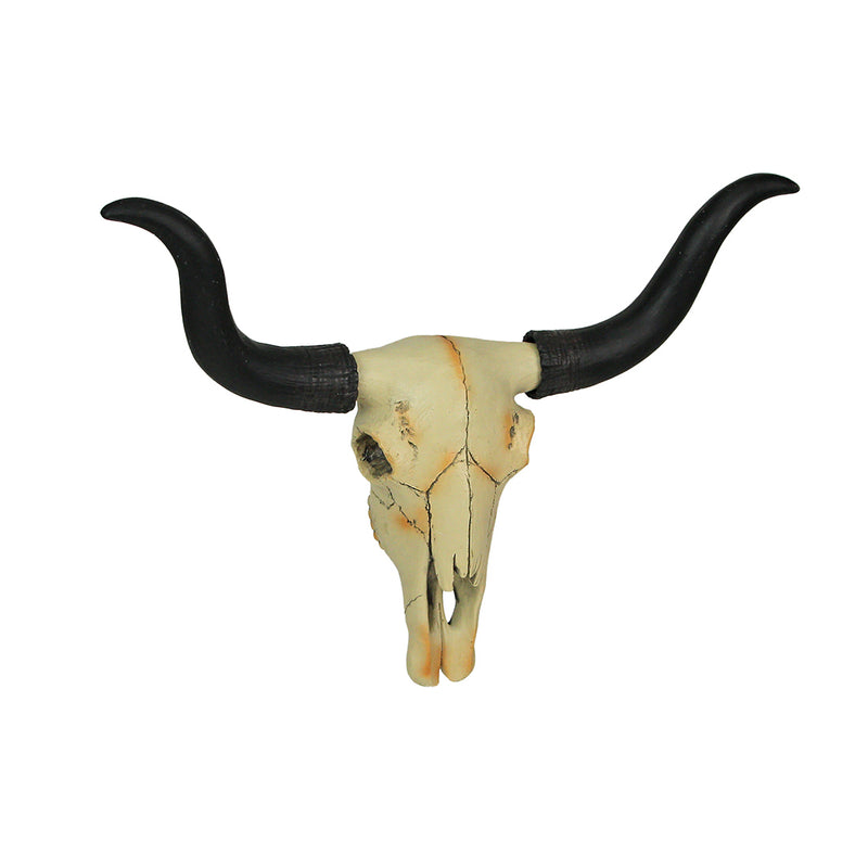15-Inch Longhorn Steer Skull Resin Home Decor: A Stunning Blend of Decorative Art and Craftsmanship for Your Wall, Desk, or