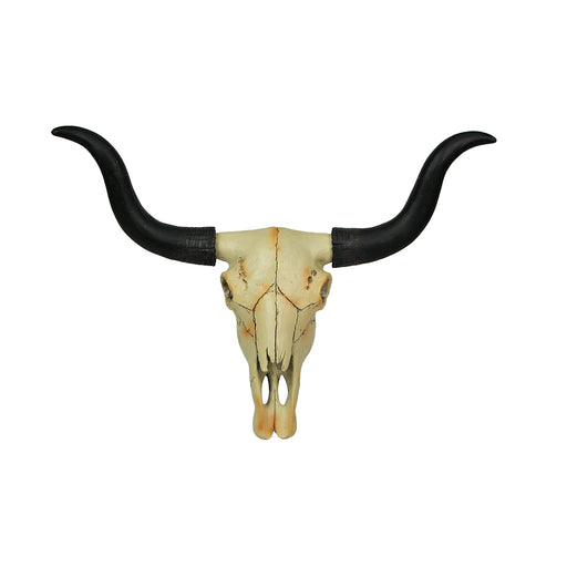15-Inch Longhorn Steer Skull Resin Home Decor: A Stunning Blend of Decorative Art and Craftsmanship for Your Wall, Desk, or