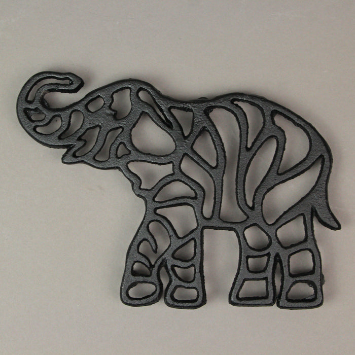 Set of 3 Black Cast Iron Safari Animal Kitchen Decor Trivets Decorative Wall Hanging Art Image 9