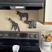 Set of 3 Black Cast Iron Safari Animal Kitchen Decor Trivets Decorative Wall Hanging Art Image 5