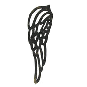 Small - Cast Iron Wings - Gold - Image 5 - Set of 2 Antique Gold Finish Cast Iron Angel Wings Wall Sculptures for Rustic Home