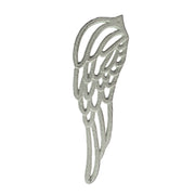 Small - Cast Iron Wings - White - Image 3 - Antique White Finish Cast Iron Angel Wings Wall Sculptures Set -Serene Angelic