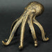 Set of 2 Gold Cast Iron Octopus Phone Holder Stand Decorative Bookend Home Decor Image 4
