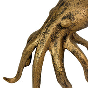 Octopus Statue, Bookend, 6.25 Inch Antique Gold Cast Iron Image 10
