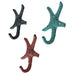Coral - Image 2 - Set of 3 Cast Iron Coral Starfish Decorative Wall Hooks Towel Hat Key Hangers Home Decor 4 Inches