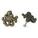 Bronze - Image 3 - Set of 6 Rustic Bronze Finish Cast Iron Octopus Drawer Pulls - Decorative Cabinet Knobs - Nautical Home