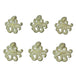White - Image 2 - Set of 6 Rustic White Finish Cast Iron Octopus Drawer Pulls Decorative Cabinet Knob Nautical Home Decor