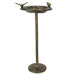 Bronze - Image 3 - Rustic Cast Iron Bird Bath Feeder Pedestal in Antique Bronze Finish - 20 Inches HIgh - Perfect Home and