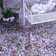 Bronze - Image 4 - Rustic Cast Iron Bird Bath Feeder Pedestal in Antique Bronze Finish - 20 Inches HIgh - Perfect Home and