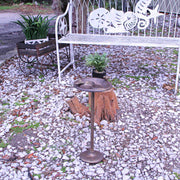 Bronze - Image 5 - Rustic Cast Iron Bird Bath Feeder Pedestal in Antique Bronze Finish - 20 Inches HIgh - Perfect Home and