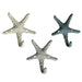 Nautical - Image 1 - Set of 3 Cast Iron Nautical Starfish Wall Hooks - Stylish and Functional Towel, Hat, and Key Hangers -