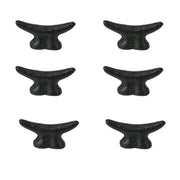 Black - Image 6 - Set of 6 Matte Black Cast Iron Boat Cleat Drawer Pulls - 2.5 Inches Long, Decorative Nautical Cabinet Knobs