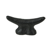 Black - Image 1 - Set of 6 Matte Black Cast Iron Boat Cleat Drawer Pulls - 2.5 Inches Long, Decorative Nautical Cabinet Knobs