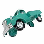 Teal - Image 2 - Zeckos Vintage Pickup Truck Garden Planter, 14-Inch Distressed Teal Metal