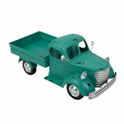 Teal - Image 1 - Zeckos Vintage Pickup Truck Garden Planter, 14-Inch Distressed Teal Metal