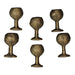 Gold - Image 2 - Set of 6 Antique Gold Finish Cast Iron Wine Glass Decorative Cabinet Knobs and Drawer Pulls - Elegant 1.75
