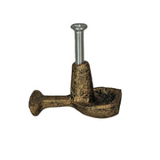 Gold - Image 3 - Set of 6 Antique Gold Finish Cast Iron Wine Glass Decorative Cabinet Knobs and Drawer Pulls - Elegant 1.75
